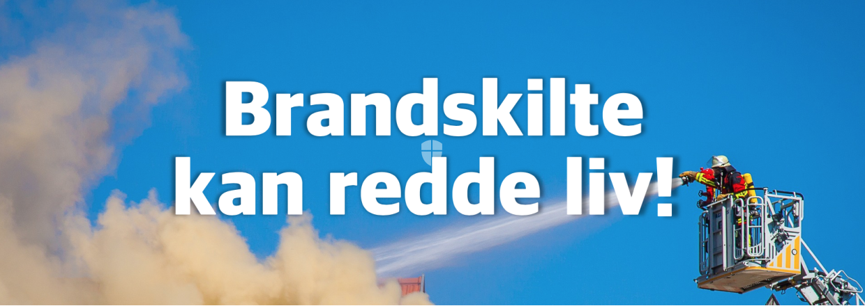 TEMA: BRANDSIKRING. Brandskilte kan redde liv!