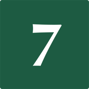 Skilt Naturstyrelsen 7 Lakeret Aluminium 10 x 10 cm NST07