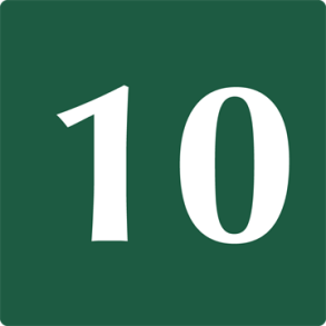 Skilt Naturstyrelsen 10 Lakeret Aluminium 10 x 10 cm NST10