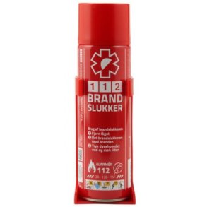 112 Brandslukker 400 ml med holder