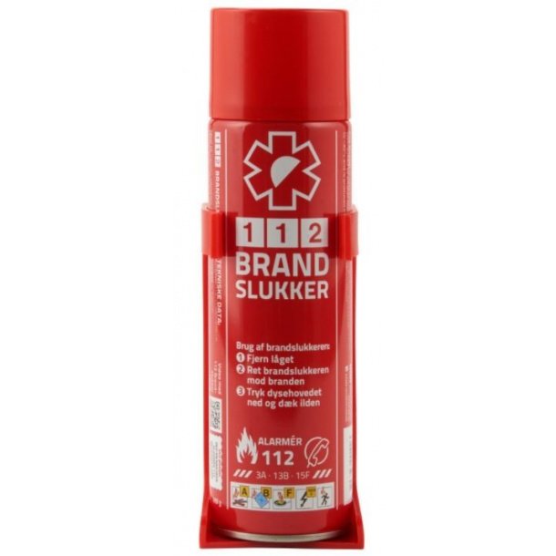 112 Brandslukker 400 ml med holder