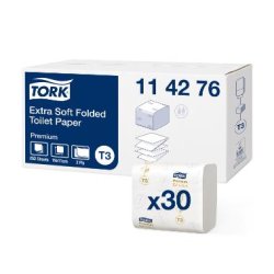 Tork Premium T3 Extra Soft Foldet 2 lags toiletpapir 