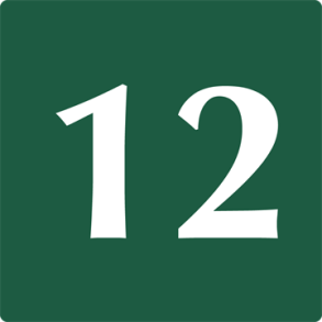 Skilt Naturstyrelsen 12 Lakeret Aluminium 10 x 10 cm NST12