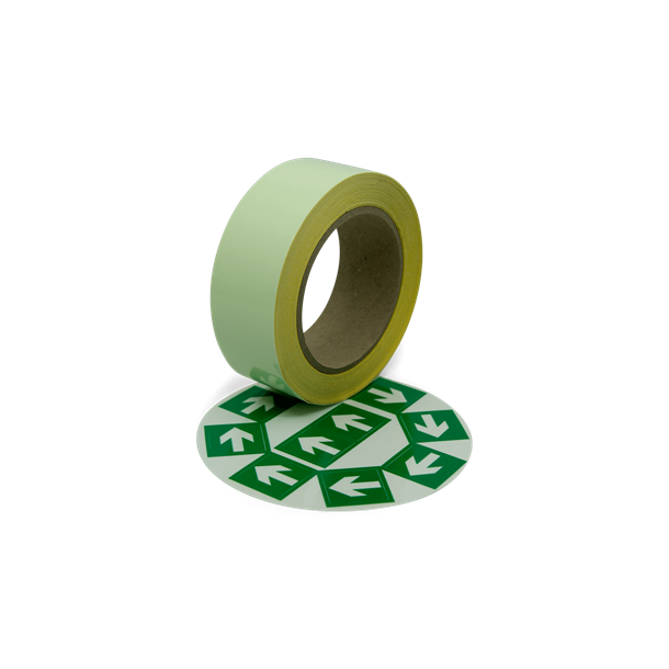 DENFOIL Efterlysende tape med 10 stk pile p� ark 40mm x 10m