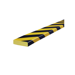 KNUFFI Kantbeskytter Profil S Freonfrit polyuretanskum Gul/Sort 