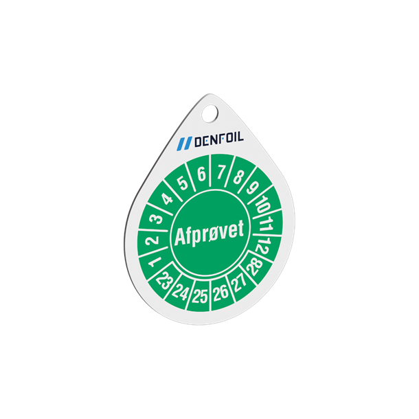 Skilt Dr�beformet B�rebrikke til kalibreringsm�rker � 35 mm 