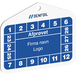 Skilt Aflange Brebrikker til kalibreringsmrker 32 x 52 mm 