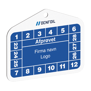 Skilt Aflange Brebrikker til kalibreringsmrker 32 x 52 mm 