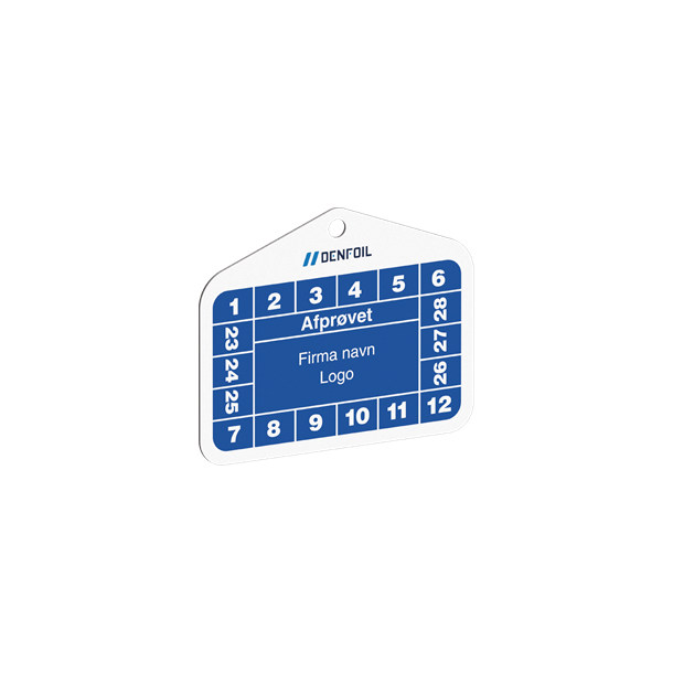 Skilt Aflange B�rebrikker til kalibreringsm�rker 32 x 52 mm 