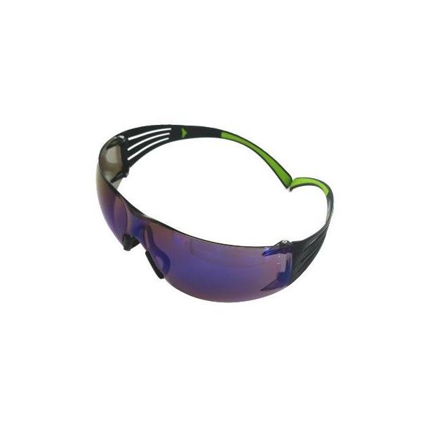 3M SecureFit 400 sikkerhedsbrille PC antirdse/antidug bl� linse spejlrefleks