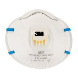3M 8822 FFP2D Maske med ventil pk a 10 stk