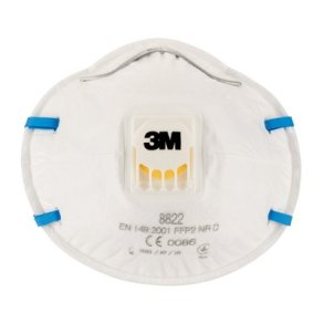3M 8822 FFP2D Maske med ventil pk a 10 stk