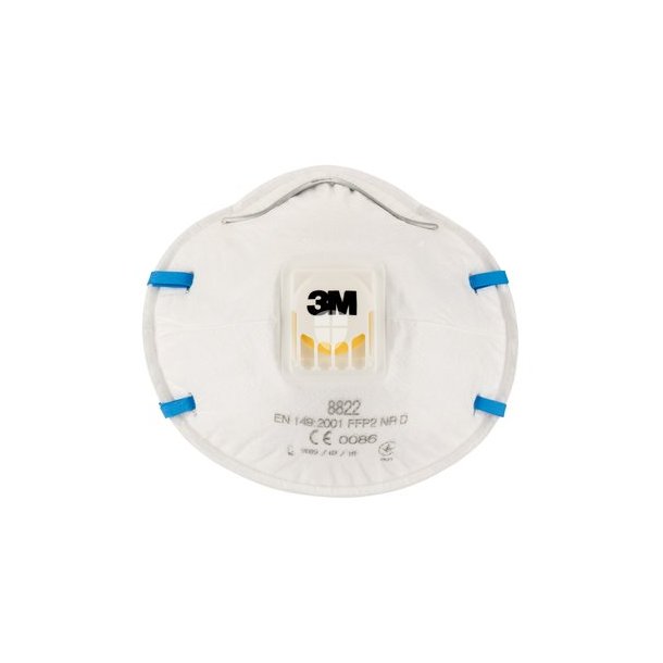 3M 8822 FFP2D Maske med ventil pk a 10 stk