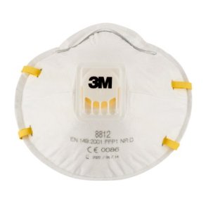 3M 8812 FFP1D Maske med ventil pk a 10 stk