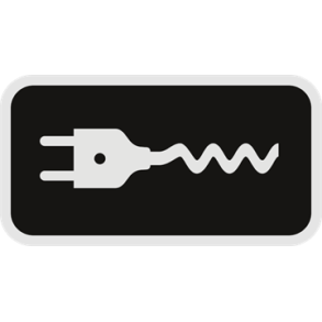 Skilt UE 33,4 Undertavle sort privatretlig parkering kun for elk�ret�jer