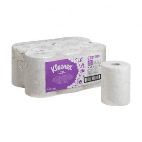 Kimberly-Clark 6781 Hndklderulle Kleenex Ultra Slimroll hvid 100m 2 lag krt a 6 rl