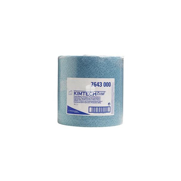 Kimberly-Clark 7643 Aftørringsrulle Kimtech Prep blå 190m 380x340mm 1 lag