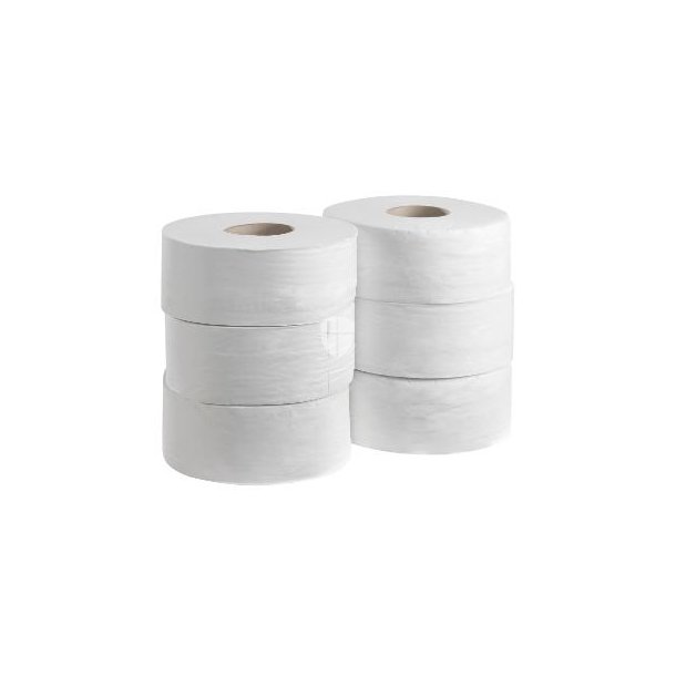 Kimberly-Clark 8570 Toiletrulle Kleenex Midi Jumbo hvid 190m 2 lag pk a 6 rl