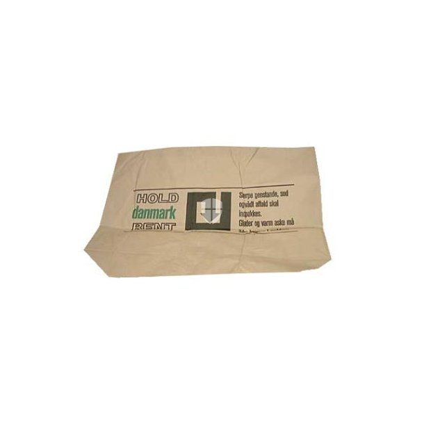 Sæk brun papir med PE belægning 700x250x1000mm 2 lag 20 stk - Affaldsposer og sække - Safety ApS