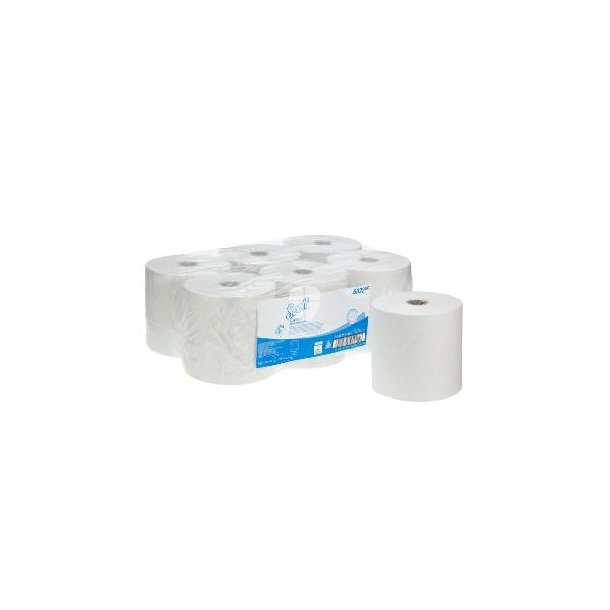 Kimberly-Clark 6692 Hndklderulle Scott Control Airflex hvid 300m 1 lag pk a 6 rl