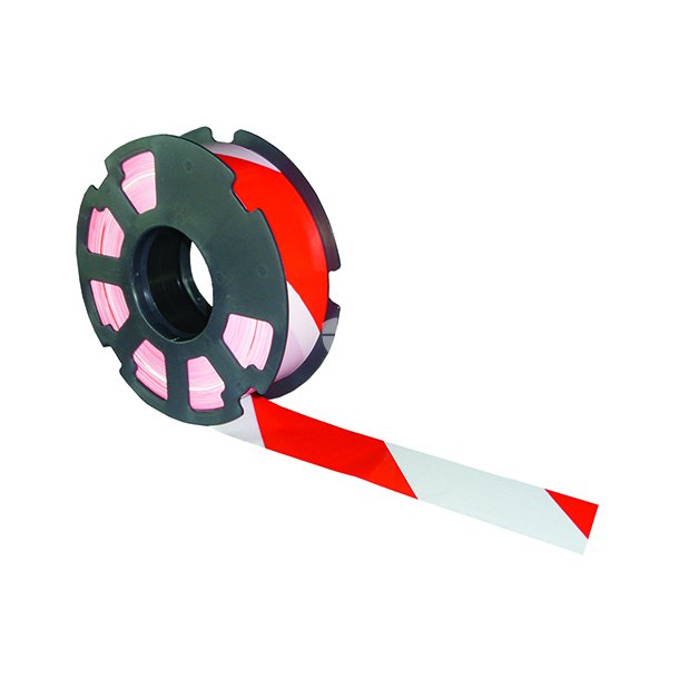 Rubaplast Afspærringsbånd Rød/Hvid 500m x 5cm