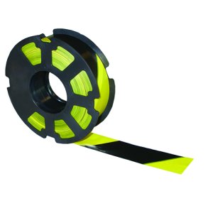 Rubaplast Afsprringsbnd Gul/Sort 500m x 5cm