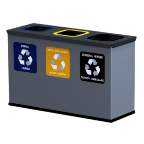 Eco Station Mini affaldssortering til 3 spande