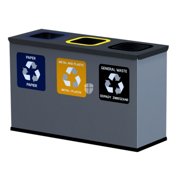 Eco Station Mini affaldssortering til 3 spande
