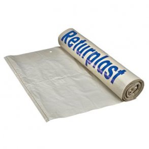 Knudesk med Print Returplast klar plast med perforering 45/20x155cm 50my 8x10 stk