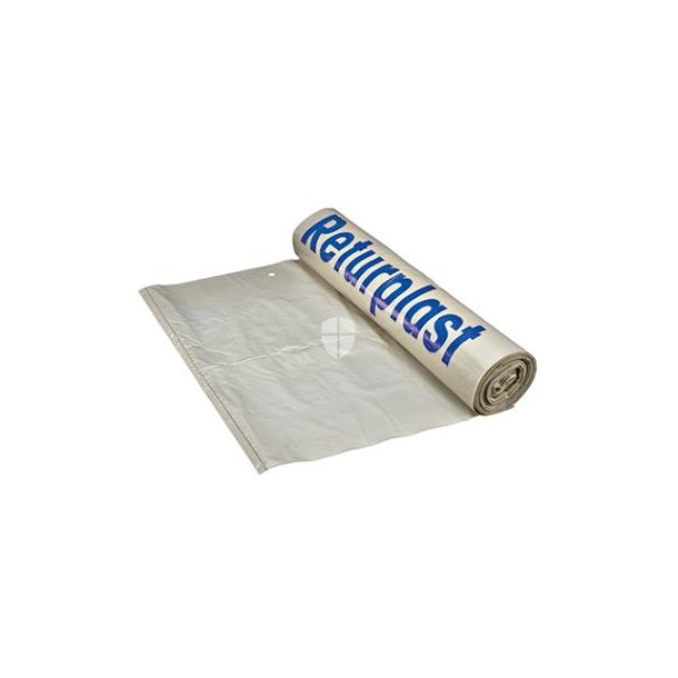 Knudesk med Print Returplast klar plast med perforering 45/20x155cm 50my 8x10 stk