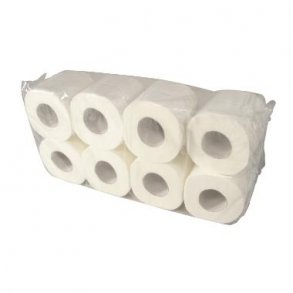 Toiletrulle Super hvid nyfiber 2 lag 30m 261 ark 9x8 rl