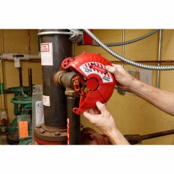 Brady Lockout Gate Valve justerbar rd 25-190 mm