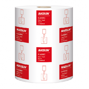 Katrin Centerrulle 485049 1-Lags Hvid M pk a 6 stk