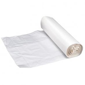 Sk hvid plast 70x110cm 55my Lux 10x10 stk