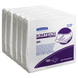Kimberly-Clark 7605 Klude Kimtech Pure W4 individuel hvid 304x304mm 1 lag 5 x 100 ark