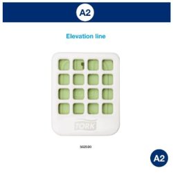 Tork Air freshener Holder til Luftfrisker A2 hvid plast pk a 4 stk