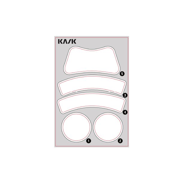 KASK Transparante Stickers til Plasma hjelme