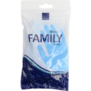ABENA Family vinyl rengringshandske bl indvendig velourisering str. S pk a 12 par