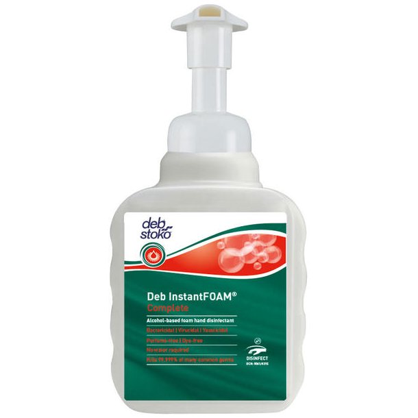 Deb Stoko InstantFOAM Complete h�nddesinfektion med pumpe 400ml pk a 12 stk