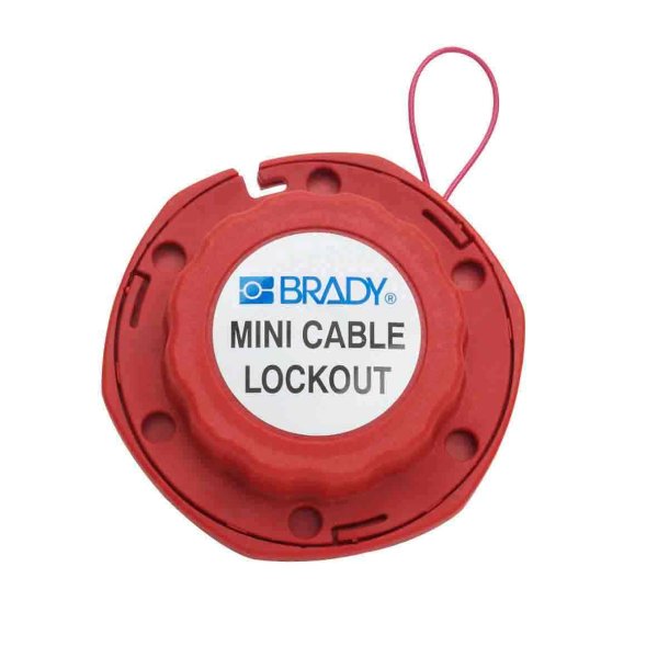 Brady Lockout Mini kabel st�l r�d