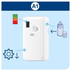 Tork Dispenser Elevation Air freshener Spray A1 hvid plast