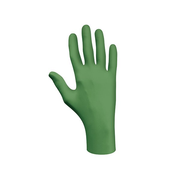 Showa 6110PF EBT Gr�n Engangsnitrilhandske 0,1 mm 240 mm pk a 100 stk