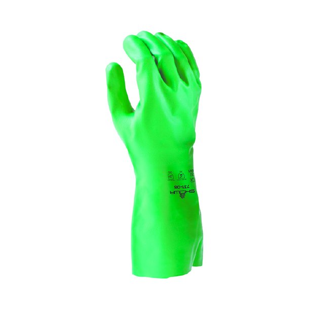 Showa 731 Kemikaliehandske 0,28 mm 35,5 cm pk a 12 par