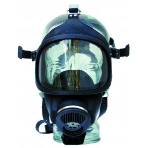 MSA 3S helmaske i gummi sort