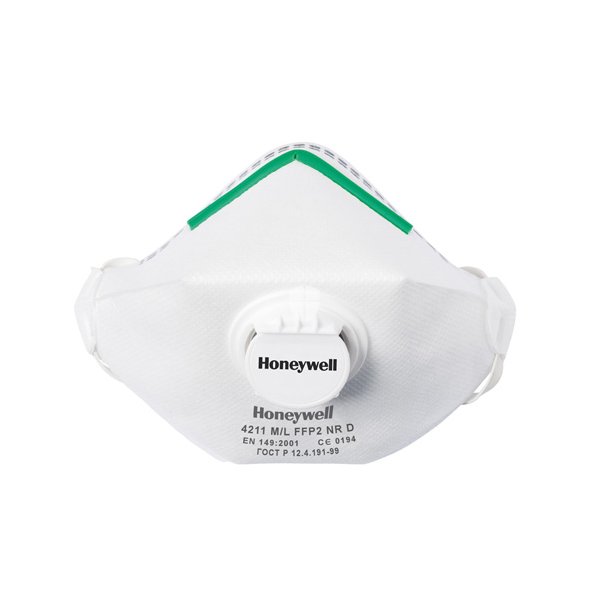 Honeywell 4211 FFP2D Flat Filtermaske med ventil pk a 10 stk