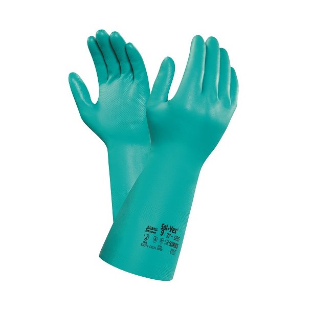 Ansell AlphaTec Solvex 37-695 Handske med Velour pk a 12 par