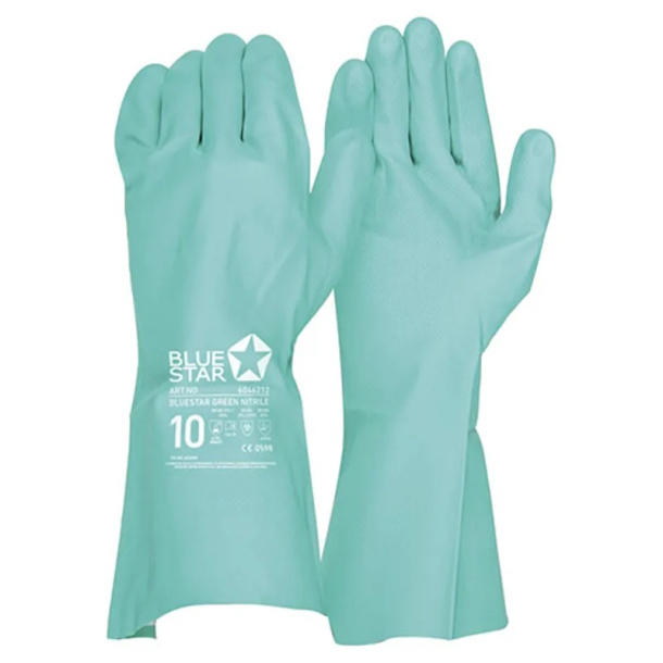 BlueStar Green Nitrile Handske pk a 12 stk