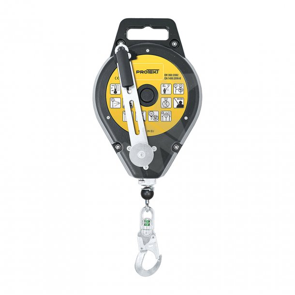 BlueStar faldblok med redningshejs 25m galvaniseret wire