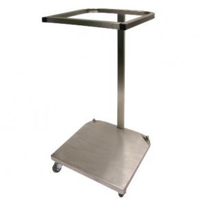 Affaldsstativ rustfrit stl uden lg 42 x 42 x h74 cm
