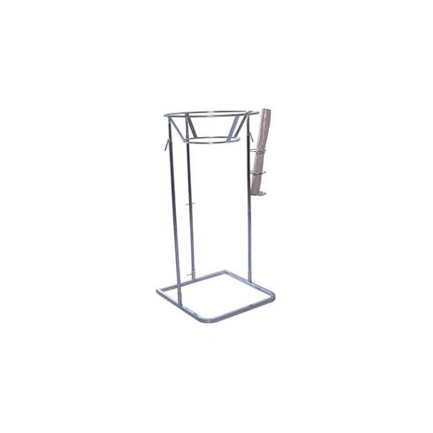 Affaldsstativ galvaniseret stl til plastopsamling 520 x 640 x h1020mm med skkeholder